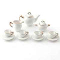 wit met goud thee servies