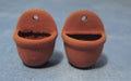 Terracotta hangpotten, 2 stuks