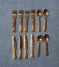 Gouden bestek set