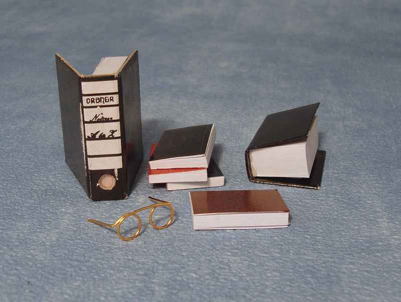 Set boeken met bril