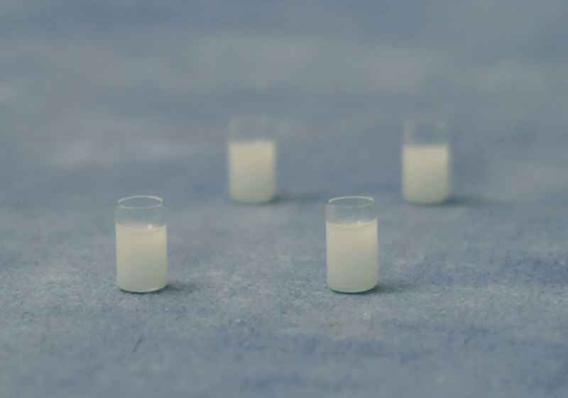 Set van 4 melkglazen