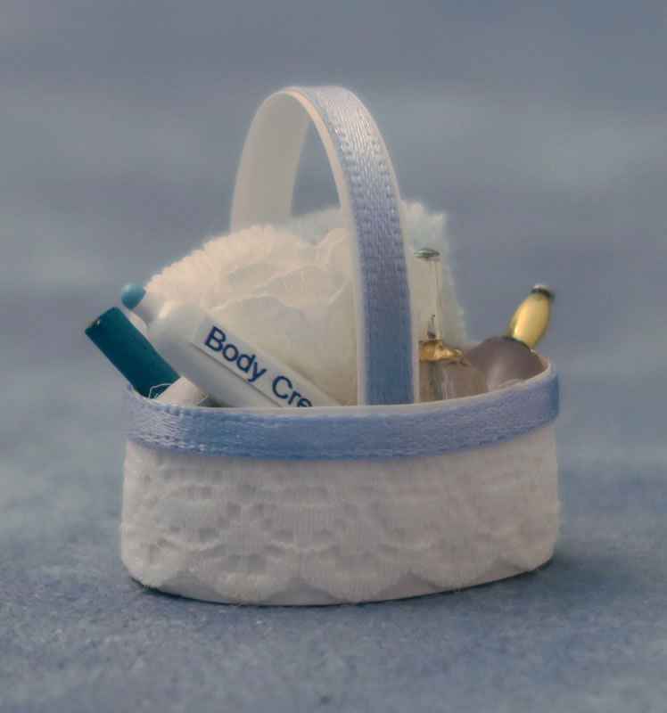 Blauwe baby badset