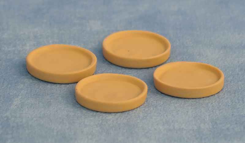 Terracotta Borden 30mm, 4 stuks