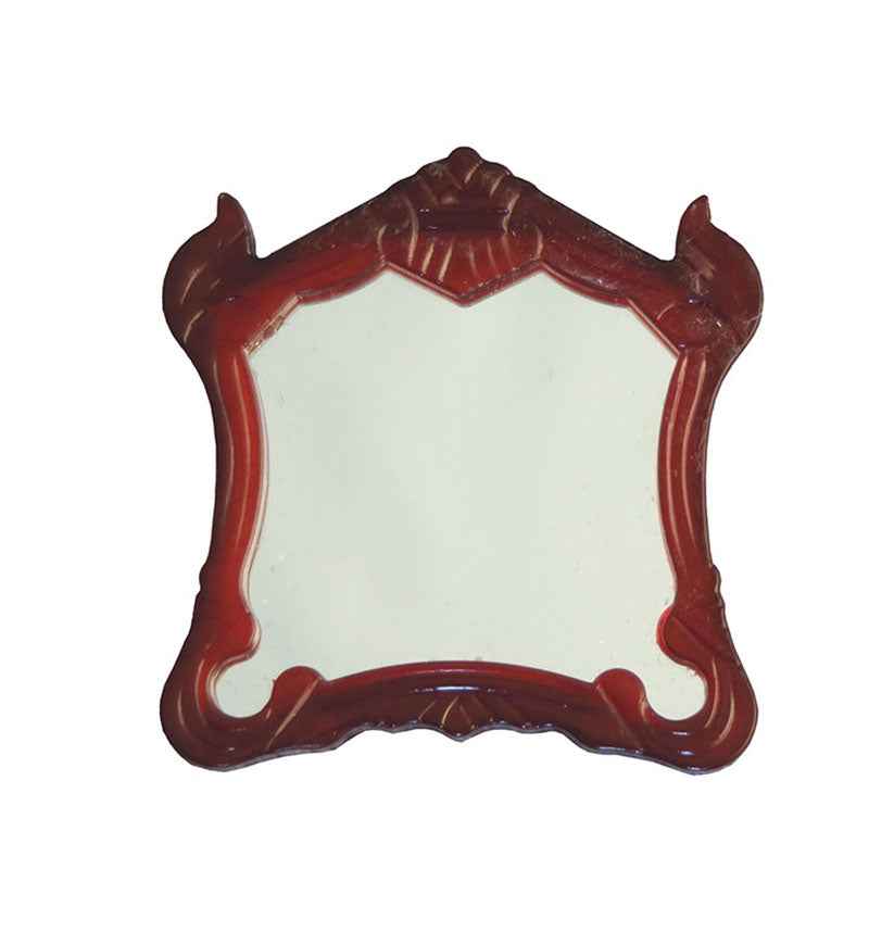 Houten lijst met spiegel