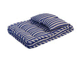 Gestreepte matras met kussen