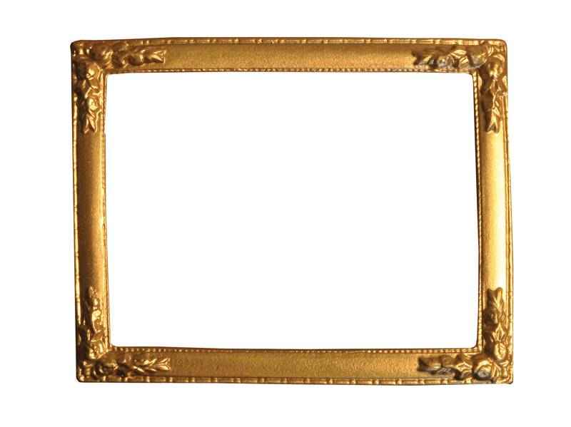 Grote versierde gouden lijst