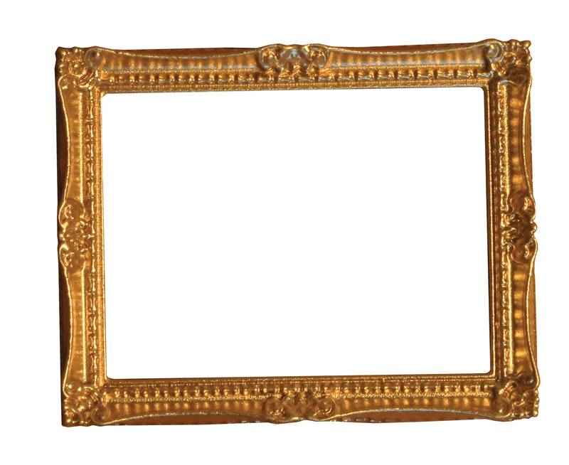 Versierde gouden lijst