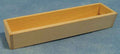 Houten bloembak, langwerpig