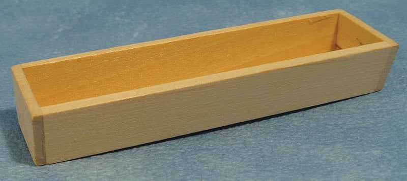 Houten bloembak, langwerpig