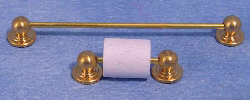 Handdoekrail met toiletrolhouder