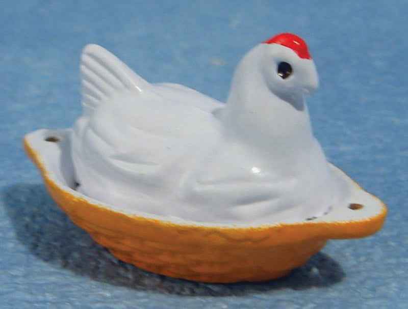 Eierenschaal, aardewerk, kipmodel