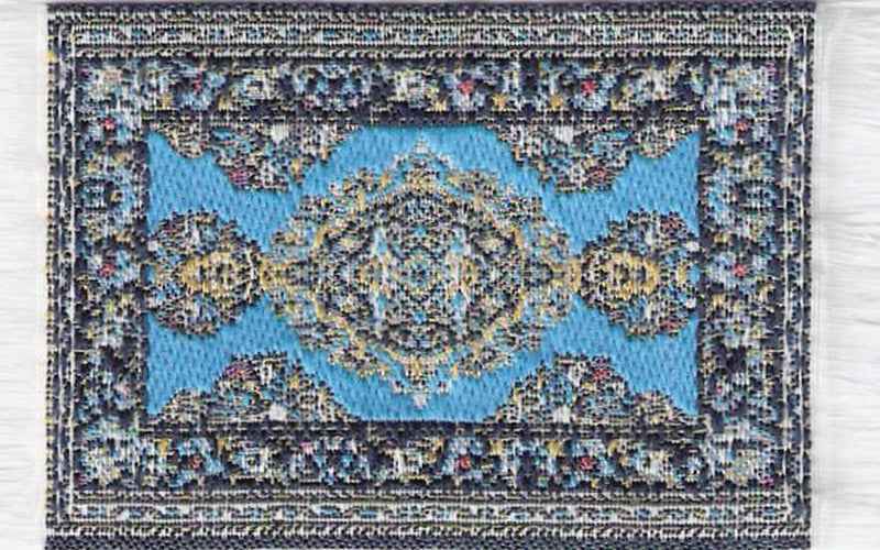 Vloerkleed licht blauw 5 x 7cm