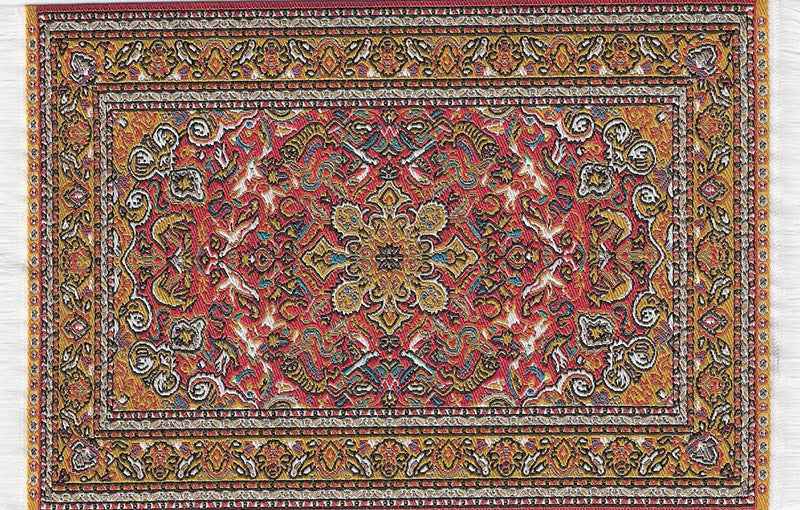 Vloerkleed oranje 10 x 14cm