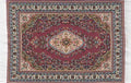 Vloerkleed rood 10 x 14cm