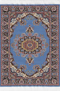 Vloerkleed lichtblauw 15 x 23cm