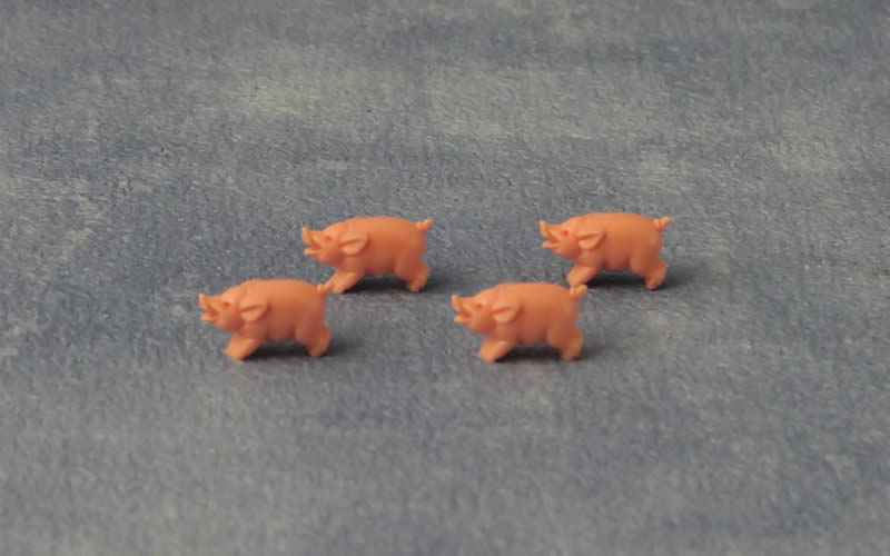 Speelgoed varkens, 12 stuks