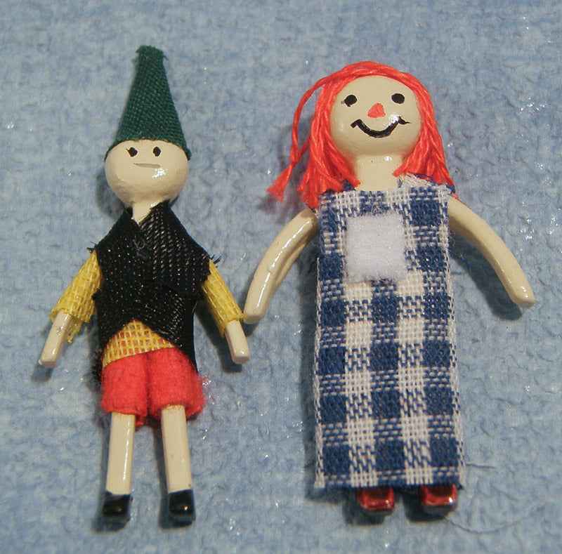 Speelgoedpopjes, 2 stuks