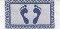 Badkamer mat met voetprint