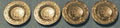Bord, zilver, per 4 st.