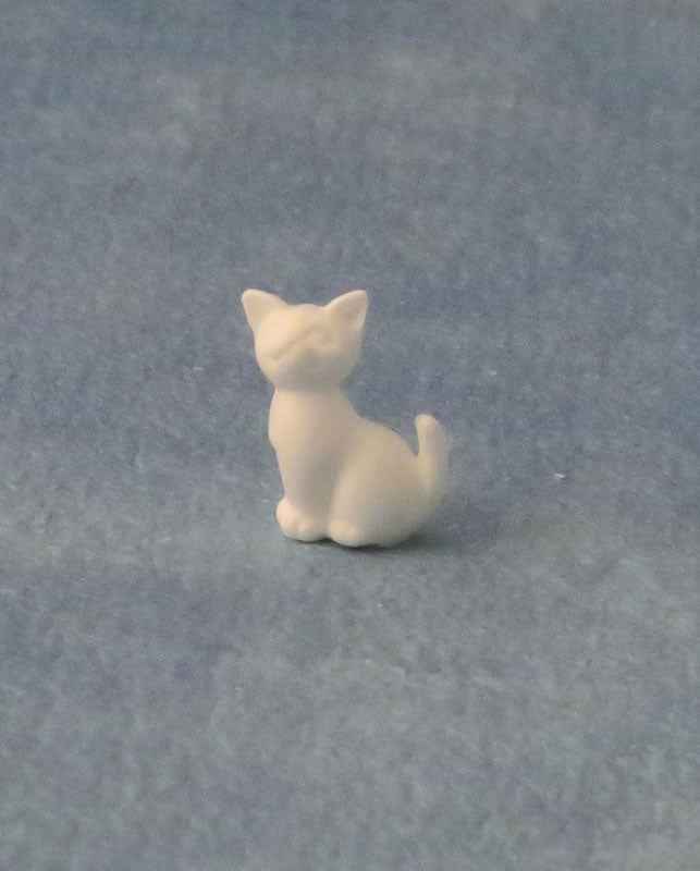 Witte zittende kittens, 6 stuks