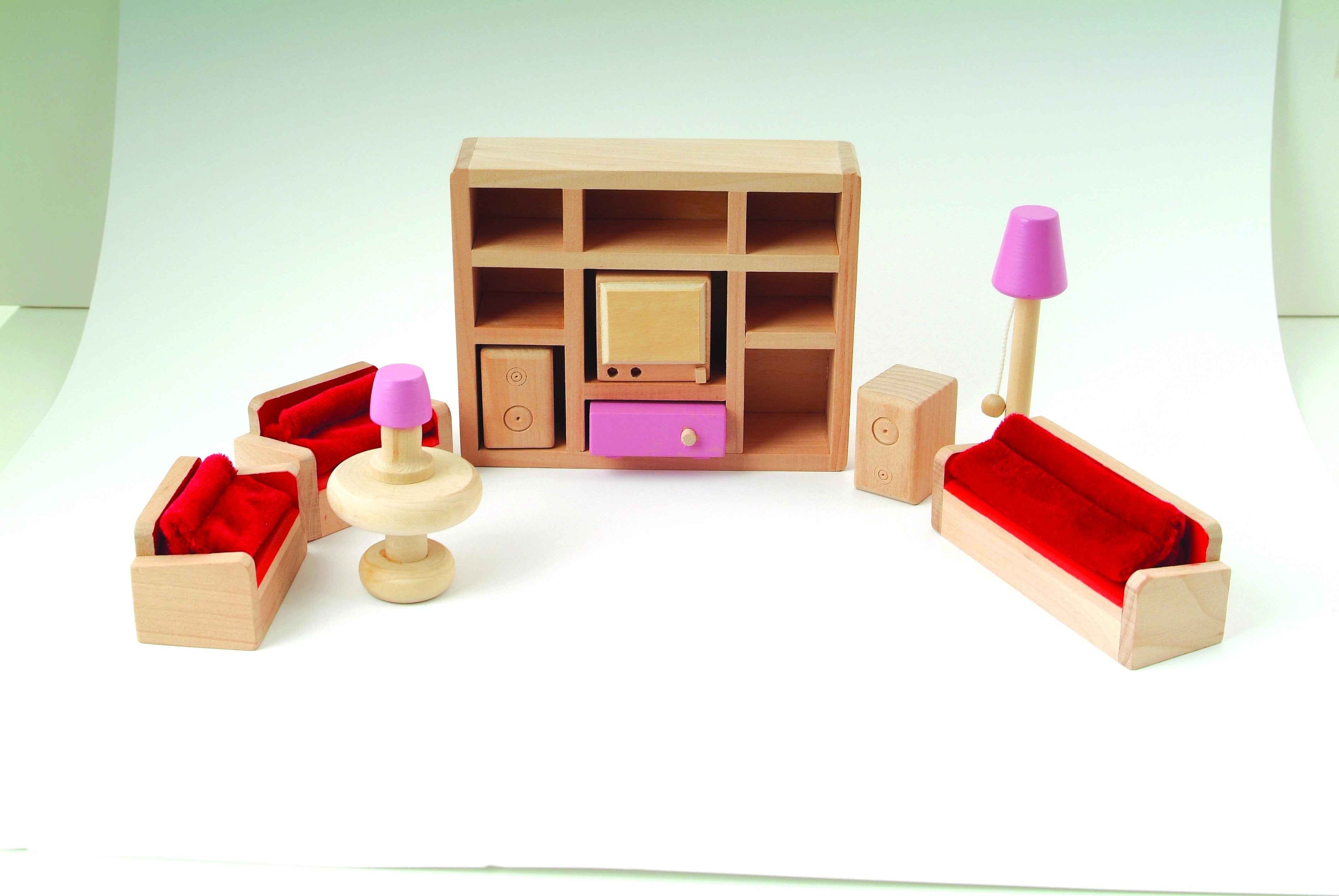 Woonkamer roze