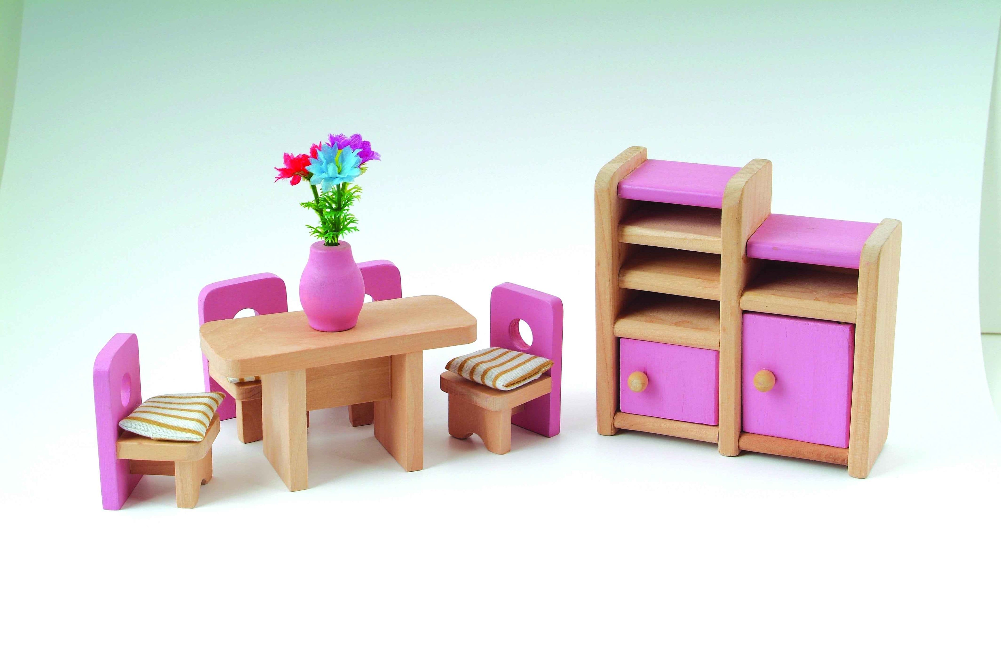 Eetkamer roze