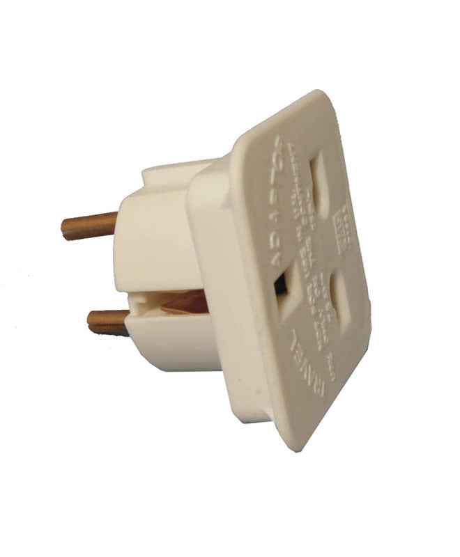 EU Adapter. 2-Pin Plug for DE005