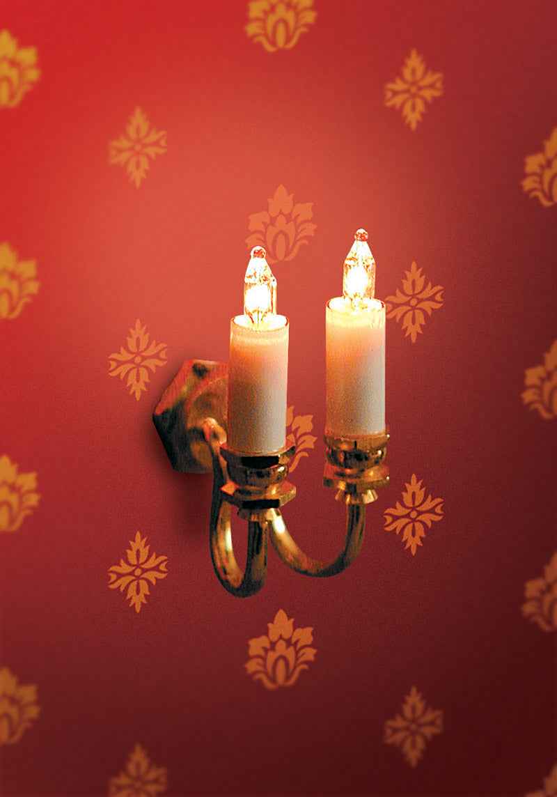 Wandkaarslamp dubbel