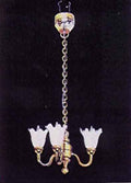 Hanglamp met drie tulpen
