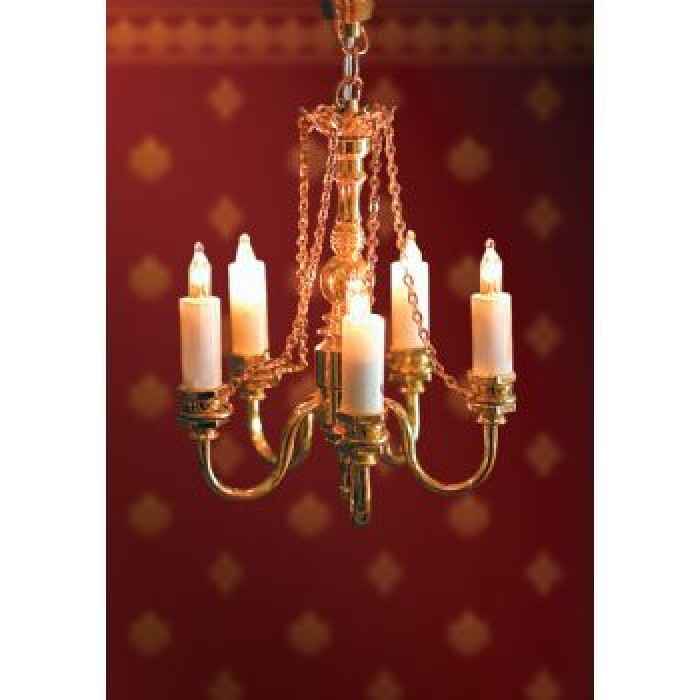 Luxe hanglamp met 5 kaarsen