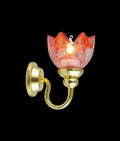 Lily wandlamp Rood