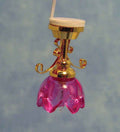 Lily hanglamp, roze glas