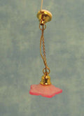 Hanglamp met roze glas