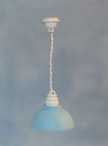 Hanglamp met blauwe kap