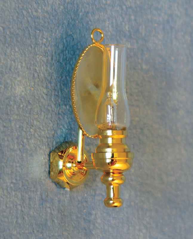 Wand olielamp met spiegel