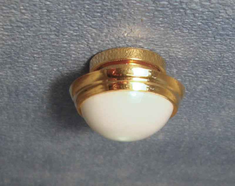 plafonniere met goudrand LED
