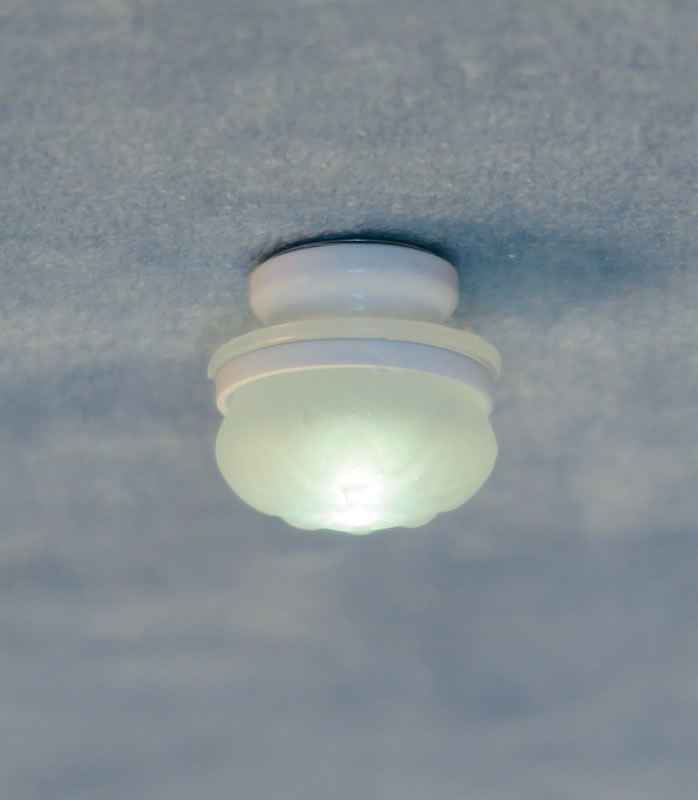 Wit matte plafondlamp (LED)