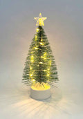 Kerstboom met witte LED lampjes