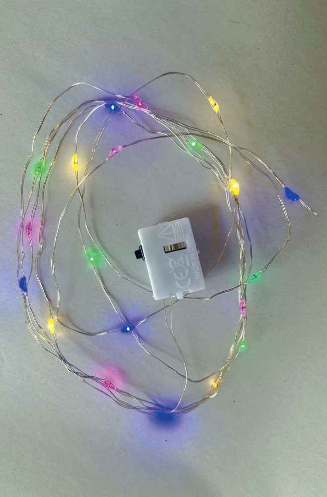String met 20 gekleurde LED lampjes