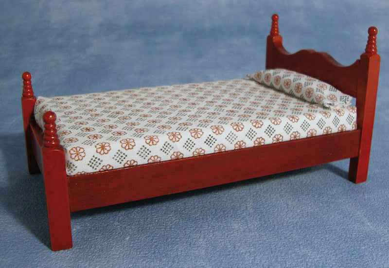 1-Persoonsbed, mahonie