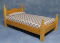 1-persoonsbed, blank gelakt