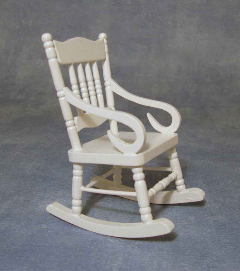 Witte schommelstoel