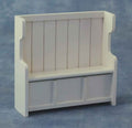 Luxe witte kerkbank