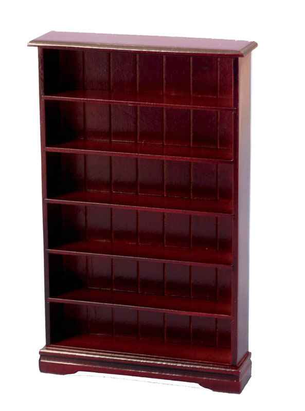 Boekenkast met 6 planken, mahonie