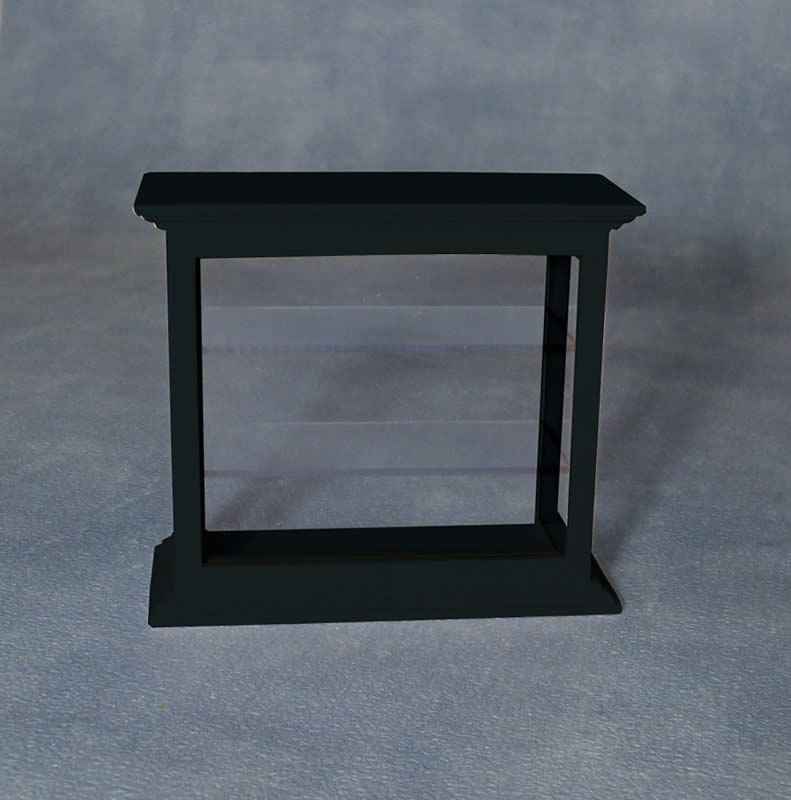 Vitrine, zwart