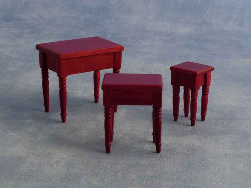 Set mahonie tafeltjes