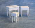 Set witte tafeltjes