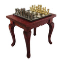 Schaaktafel met schaakstukken
