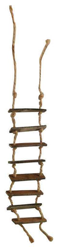 Oude touwladder