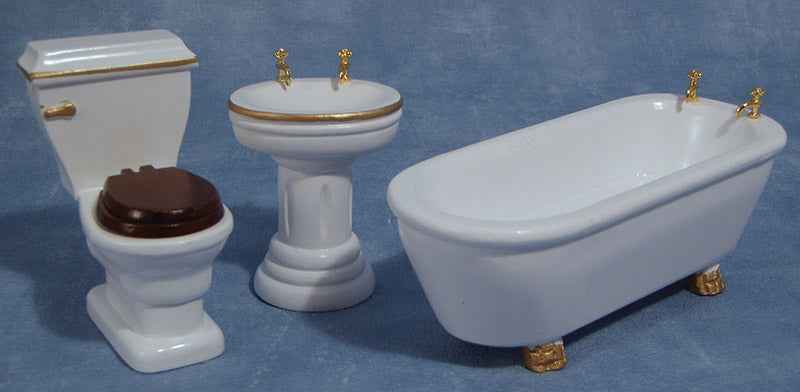 3-delige badkamer set hout